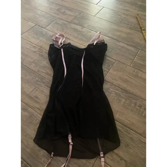 Ooh La La Cheri Black Sleeveless Adjustable Straps Camisole lingerie Size XL - Picture 3 of 6